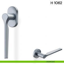 Maniglia per finestra martellina DK H 1062 Valli collezione Lab con rosetta fine 2