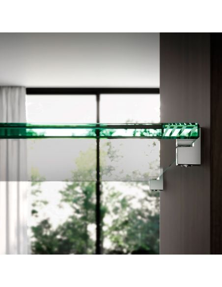 Reggimensola per vetro Ferramenta Livenza Grace spessore 5-6 mm con foro vite