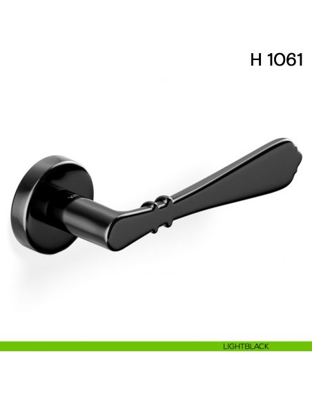 Maniglia per porta H 1061 Valli collezione Fusital light black