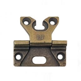 Cerniera LF per mobile collo basso bronzata 40x38 mm