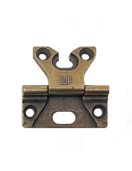 Cerniera LF per mobile collo basso bronzata 40x38 mm