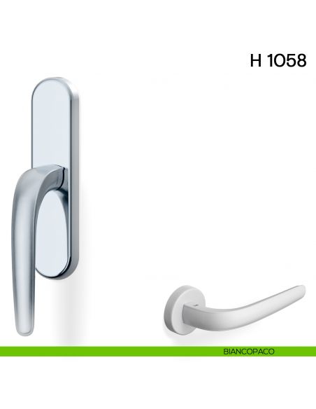 Maniglia per finestra cremonese H 1058 Valli collezione Lab biancopaco