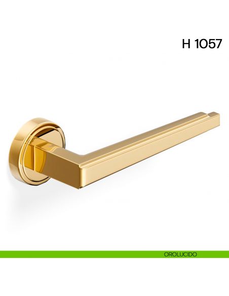 Maniglia per porta H 1057 Valli collezione Lab orolucido