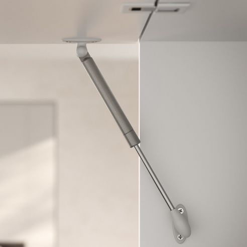 Molla Asta Gas Per Ante - Modello Compact Frizionata, Vari Misure E Newton, Grigio