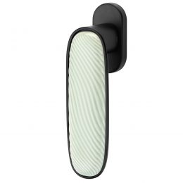 Maniglia per finestra martellina DK Dune dnd porcellana lucida verde menta