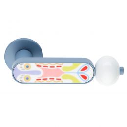 Maniglia per porta Crisalide dnd handles con porcellana