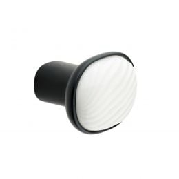 Pomolo Dune dnd handles con porcellana lucida bianco sabbia