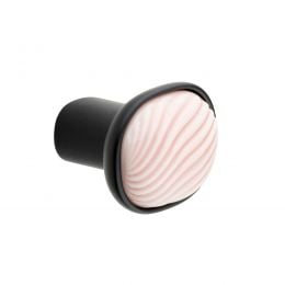 Pomolo per mobile Dune dnd handles con porcellana lucida rosa nuvola