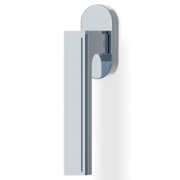 Maniglia per finestra martellina DK H 1056 T Valli collezione Lab con rosetta fine