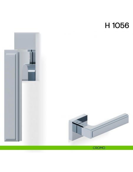 Maniglia per finestra martellina DK H 1056 Valli collezione Lab cromo