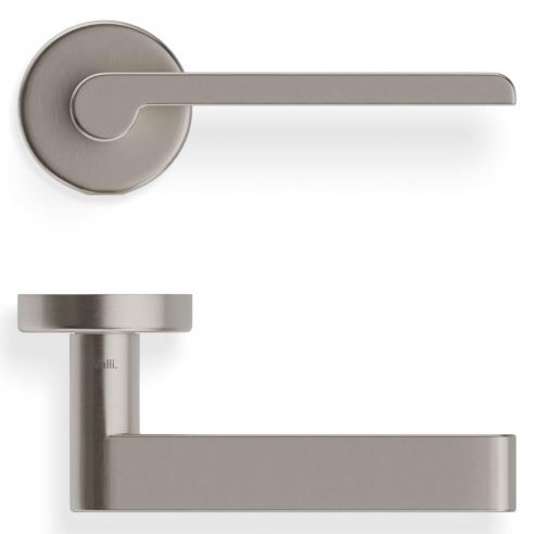 Maniglia per porta H 1054 Valli collezione Lab con rosetta fine