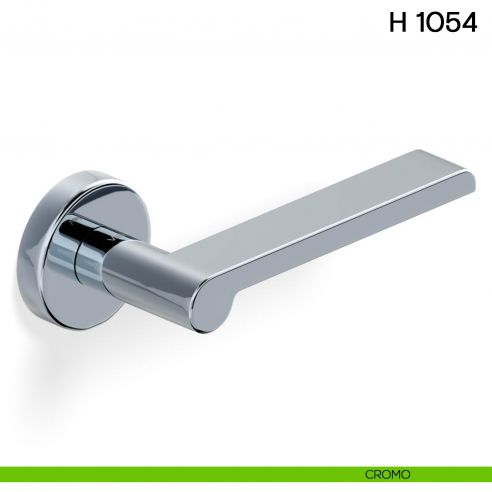 Maniglia per porta H 1054 Valli collezione Lab con rosetta fine cromo