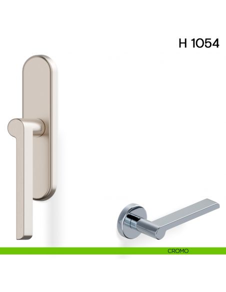 Maniglia per finestra cremonese H 1054 Valli collezione Lab cromo