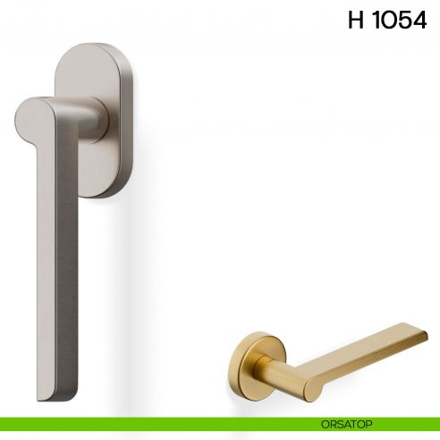 Maniglia per finestra martellina DK H 1054 Valli collezione Lab con rosetta fine orsatop