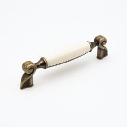 Maniglia in porcellana shabby per mobile rustico Cosmov articolo 1219