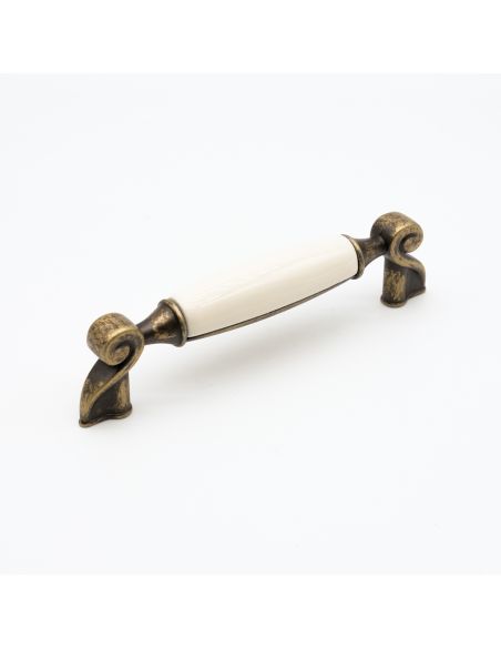 Maniglia in porcellana shabby per mobile rustico Cosmov articolo 1219