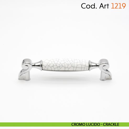 Maniglia in porcellana shabby per mobile rustico Cosmov articolo 1219