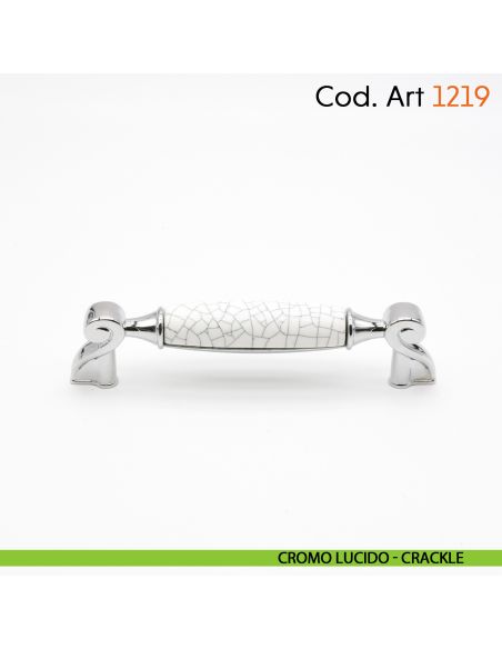 Maniglia in porcellana shabby per mobile rustico Cosmov articolo 1219