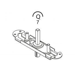 Movimento MP Q.7 per maniglia finestra cremonese Colombo Design