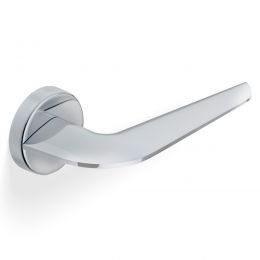 Maniglia per porta H 1052 Valli collezione Fusital con rosetta fine