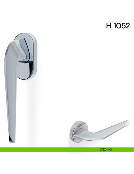 Maniglia per finestra martellina DK H 1052 Valli collezione Fusital cromo