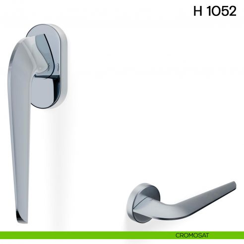 Maniglia per finestra martellina DK H 1052 Valli collezione Fusital cromosat