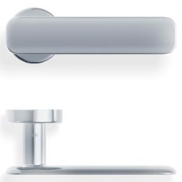 Maniglia per porta H 1050 Valli collezione Lab con rosetta fine 2