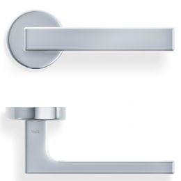 Maniglia per porta H 1049 T Valli collezione Lab con rosetta fine 2