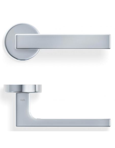 Maniglia per porta H 1049 T Valli collezione Lab con rosetta fine