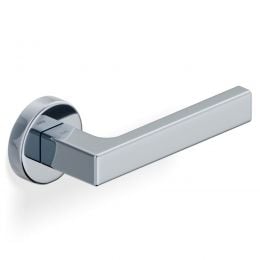 Maniglia per porta H 1049 T Valli collezione Lab con rosetta fine