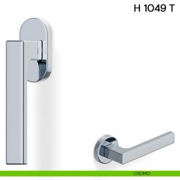 Maniglia per finestra martellina DK H 1049 T Valli collezione Lab con rosetta fine 2
