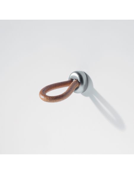 Pomolo cuoio Confalonieri Nichel satinato opaco MB00912DVNP1