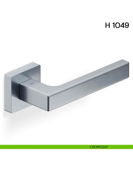 Maniglia per porta H 1049 Valli collezione Lab con rosetta fine cromosat