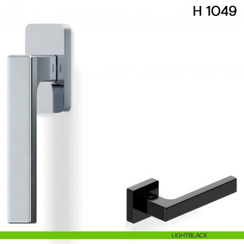 Maniglia per finestra martellina DK H 1049 Valli collezione Lab lightblack