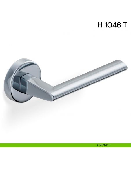 Maniglia per porta H 1046 T Valli collezione Lab cromo