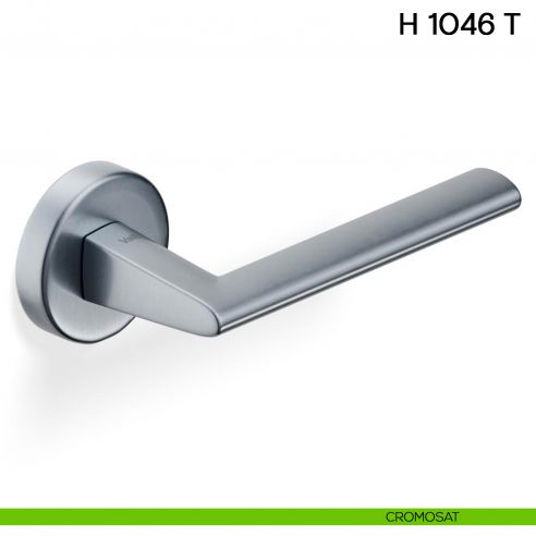 Maniglia per porta H 1046 T Valli collezione Lab con rosetta fine cromosat