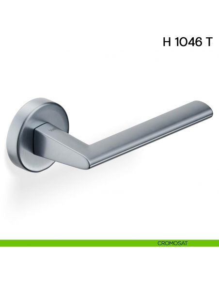 Maniglia per porta H 1046 T Valli collezione Lab con rosetta fine cromosat