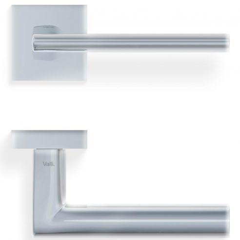 Maniglia per porta H 1046 Valli collezione Lab con rosetta fine