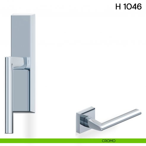 Maniglia per finestra cremonese H 1046 Valli collezione Lab cromo