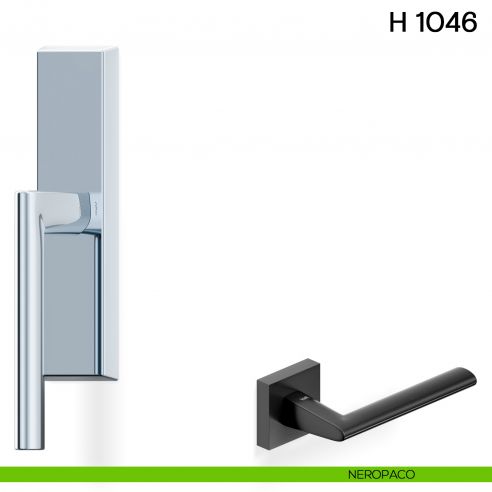 Maniglia per finestra cremonese H 1046 Valli collezione Lab neropaco