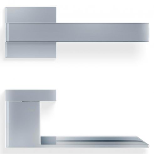 Maniglia per porta H 1045 Valli collezione Fusital con rosetta fine