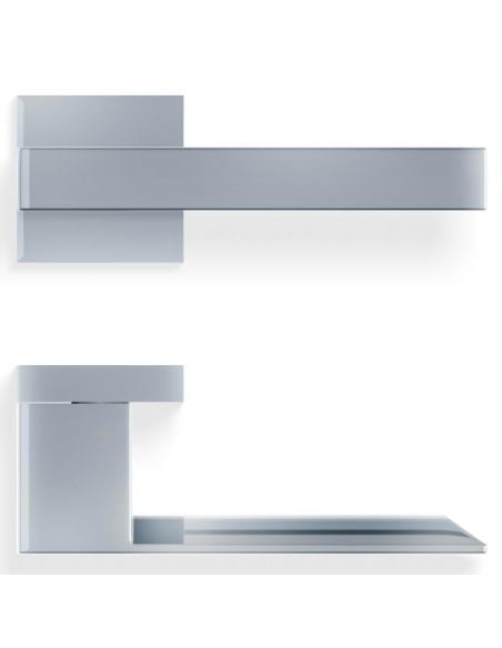 Maniglia per porta H 1045 Valli collezione Fusital con rosetta fine