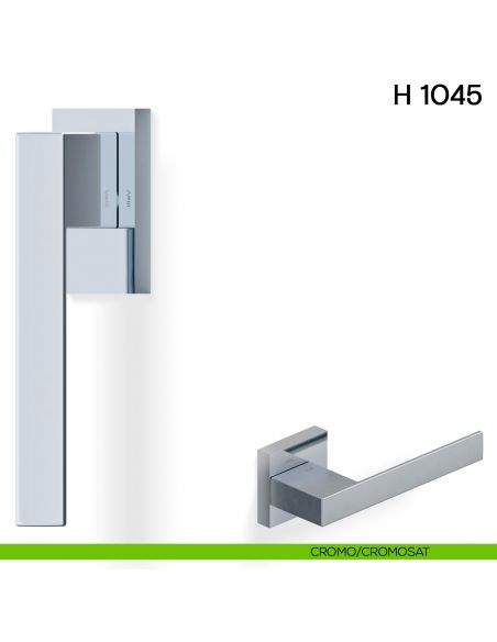 Maniglia per finestra martellina DK H 1045 Valli collezione Fusital cromo - cromosat