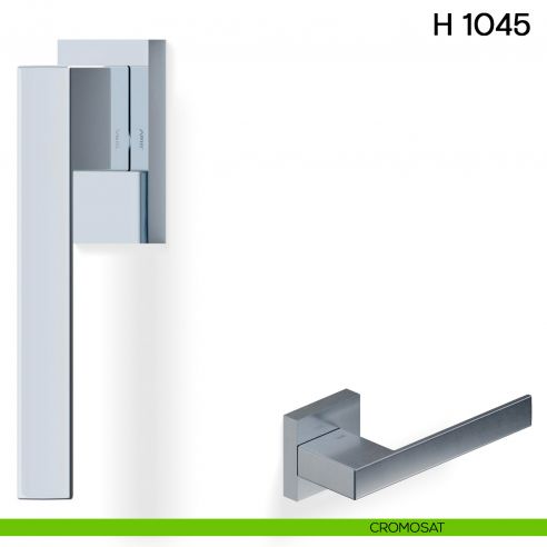 Maniglia per finestra martellina DK H 1045 Valli collezione Fusital cromosat
