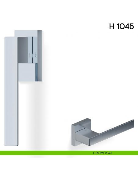 Maniglia per finestra martellina DK H 1045 Valli collezione Fusital cromosat