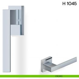 Maniglia per finestra martellina DK H 1045 Valli collezione Fusital con rosetta fine 2