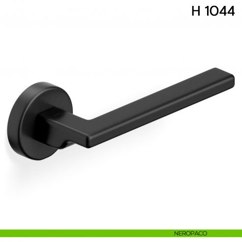 Maniglia per porta H 1044 Valli collezione Fusital neropaco