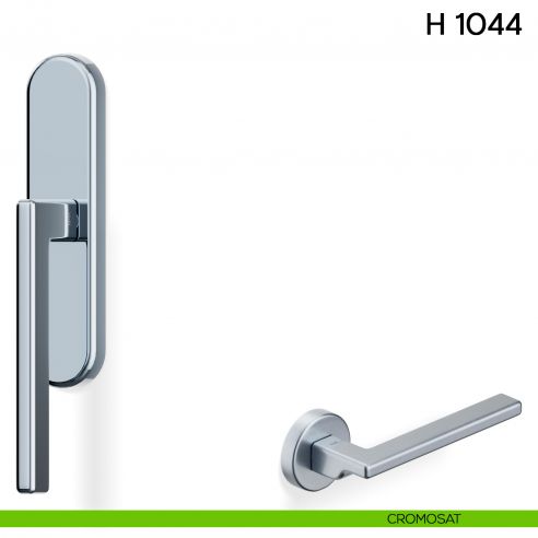 Maniglia per finestra cremonese H 1044 Valli collezione Fusital cromosat