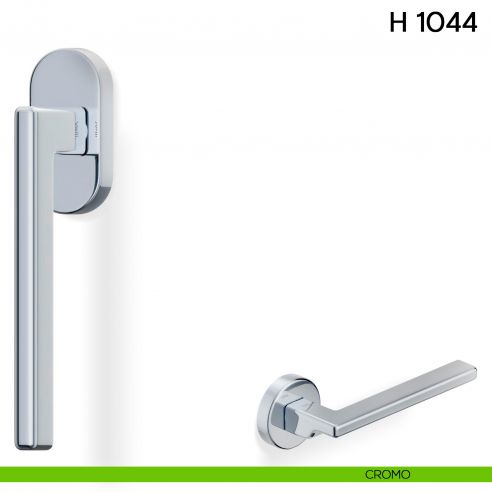 Maniglia per finestra martellina DK H 1044 Valli collezione Fusital cromo