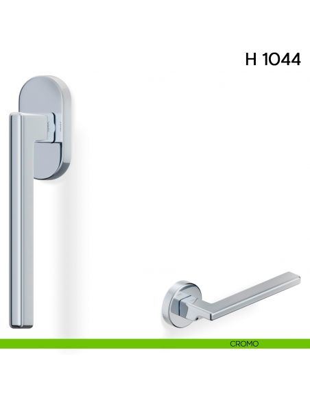 Maniglia per finestra martellina DK H 1044 Valli collezione Fusital cromo